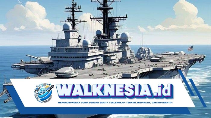 Kapal Induk Amerika Serikat Alami Tabrakan dengan Kapal Dagang di Laut Mediterania