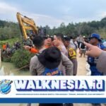 Truk Masuk Sungai di Pelalawan, Sopir Mengantuk Diduga Jadi Penyebab