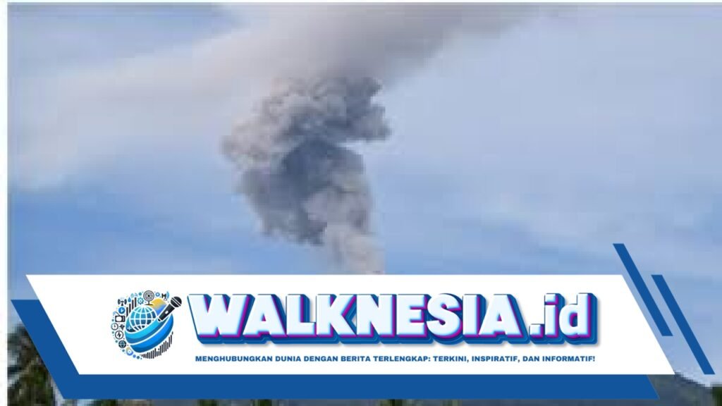Gunung Ibu Meletus Lagi, Abu Vulkanik Membubung Setinggi 1.000 Meter
