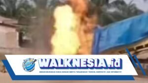 Terbakar, Truk Angkut Puluhan Motor di Labusel Terus Melaju seperti Bola Api