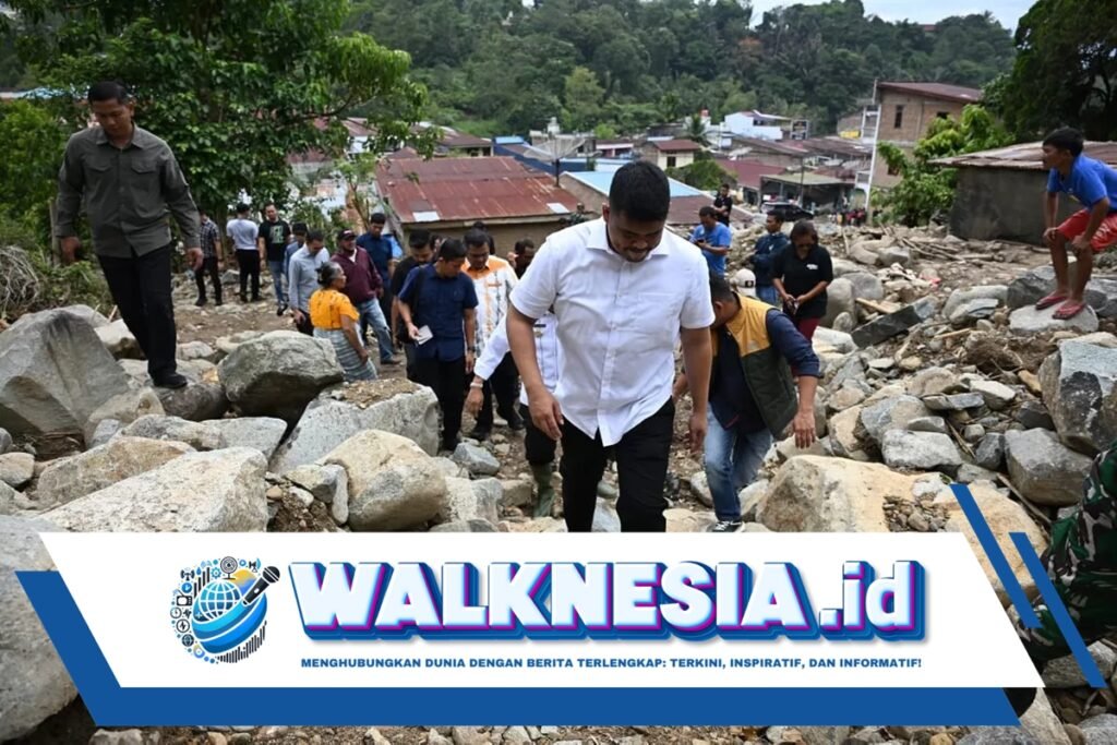 Datangi Lokasi Banjir Bandang Simalungun, Bobby Janji Bangun Bronjong