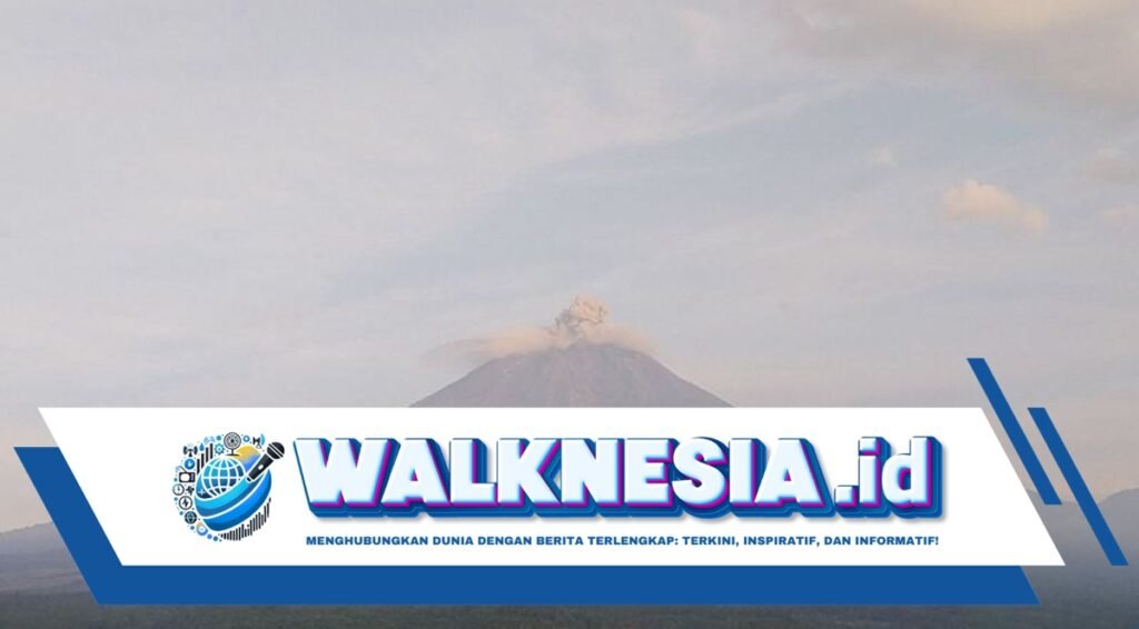 Gunung Semeru 3 Kali Erupsi Senin Pagi, Letuskan Abu Setinggi 800 Meter | Waspada Terhadap Potensi Bahaya